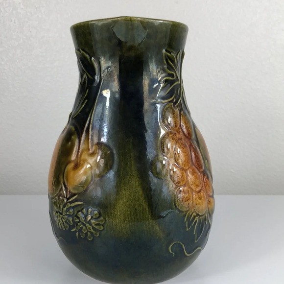 Vintage Scheurich Keramik West Germany Stoneware Juice Jug Apple Cherry Grape - Picture 3 of 12